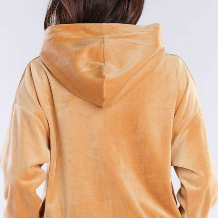 Plush Velour Hooded Sweatshirt - Artfully Made in Poland