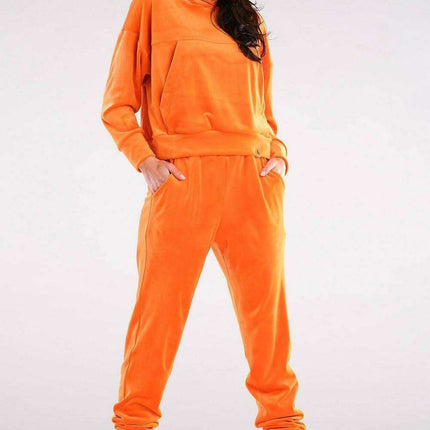 Plush Velour Hooded Sweatshirt - Artfully Made in Poland