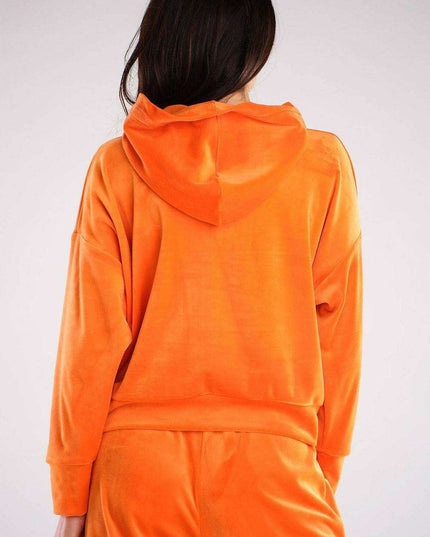 Plush Velour Hooded Sweatshirt - Artfully Made in Poland