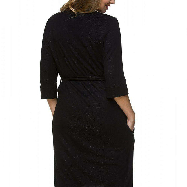 Chic Black Maternity Robe: Embrace Comfort and Style Throughout Your Pregnancy