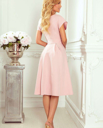 Fuchsia Brocade Scarlett Evening Gown by Numoco