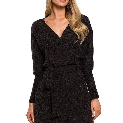 Chic Adjustable Tie Sweater Dress