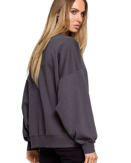 Unique MOE Statement Oversized Cotton Sweatshirt