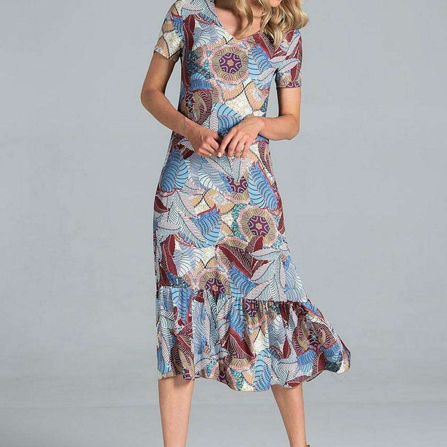 Elegant A-Line Midi Dress