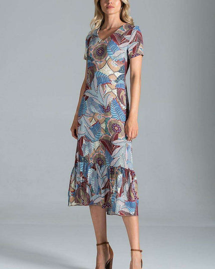 Elegant A-Line Midi Dress