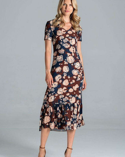 Elegant A-Line Midi Dress