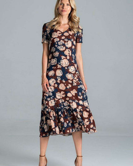 Elegant A-Line Midi Dress