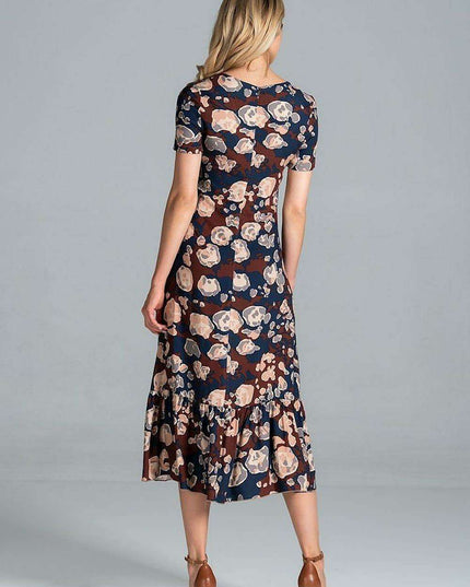 Elegant A-Line Midi Dress