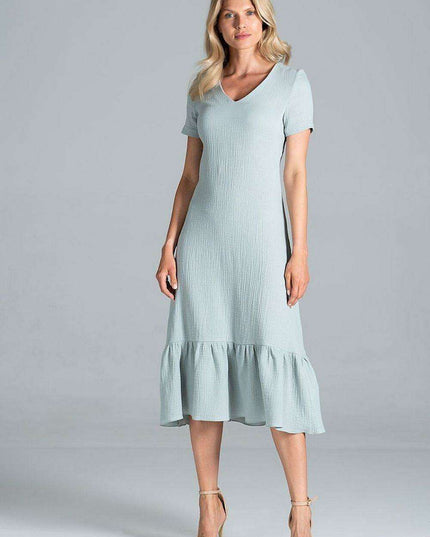 Elegant A-Line Midi Dress