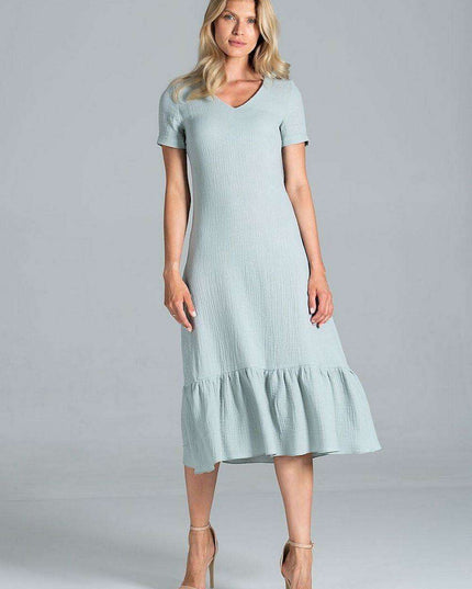Elegant A-Line Midi Dress