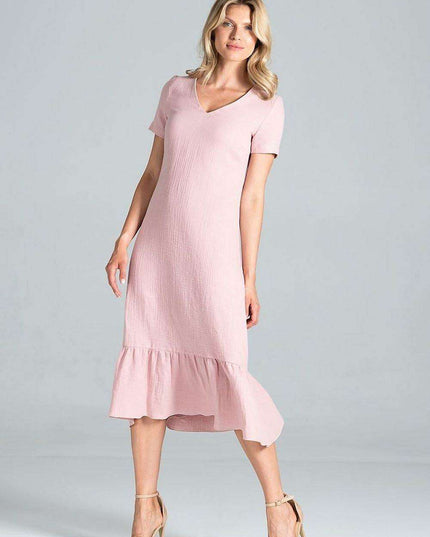 Elegant A-Line Midi Dress