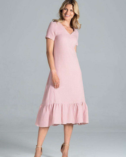 Elegant A-Line Midi Dress