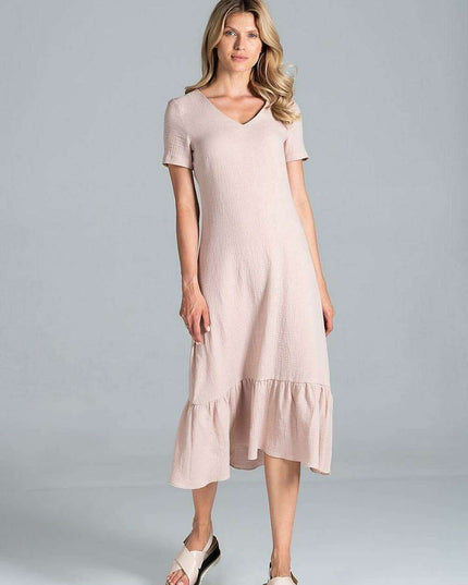 Elegant A-Line Midi Dress
