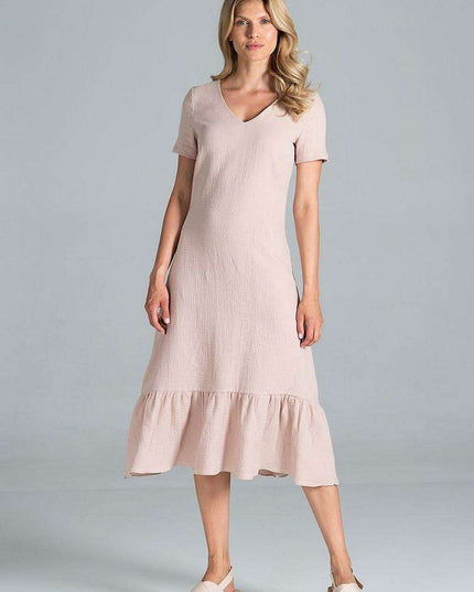 Elegant A-Line Midi Dress
