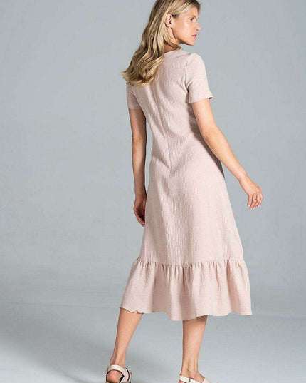 Elegant A-Line Midi Dress