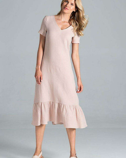 Elegant A-Line Midi Dress