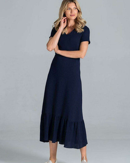 Elegant A-Line Midi Dress