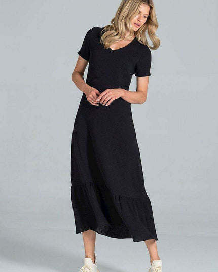 Elegant A-Line Midi Dress