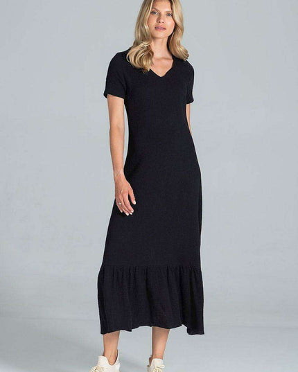 Elegant A-Line Midi Dress