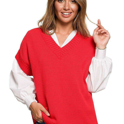 Stylish Sleeveless Knit Blouse for Effortless Office Elegance