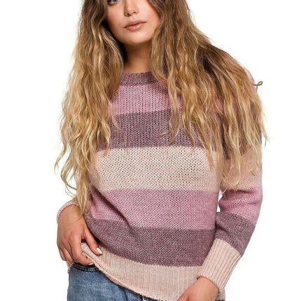 Vibrant Colorblock Knit Sweater
