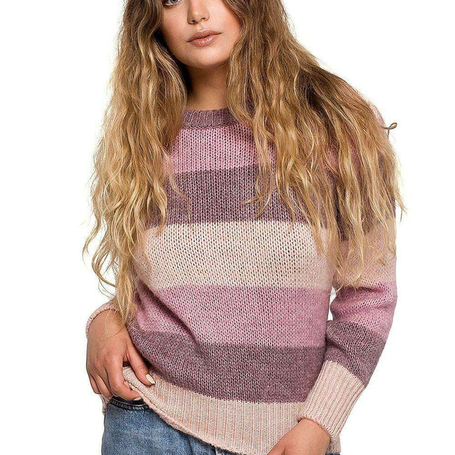 Vibrant Colorblock Knit Sweater