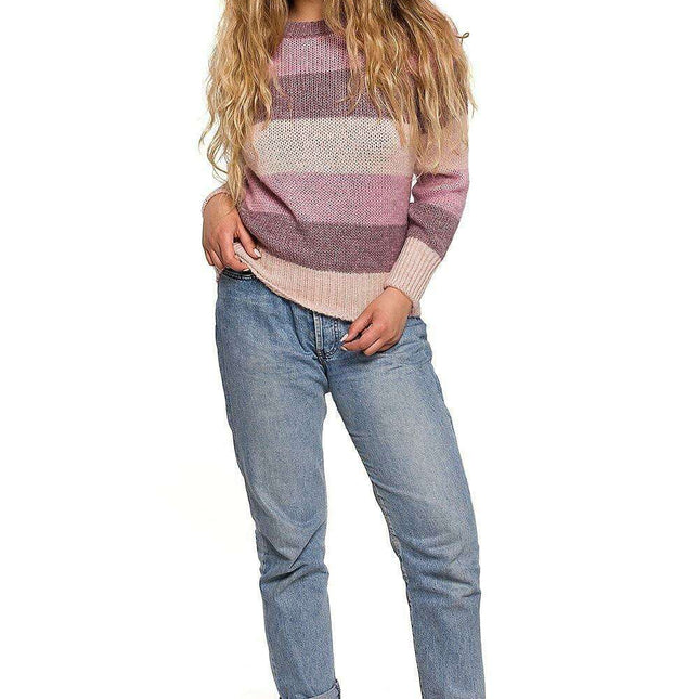 Vibrant Colorblock Knit Sweater