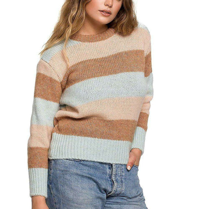 Vibrant Colorblock Knit Sweater