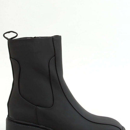 Chic Square Toe Heel Boots Model 157794