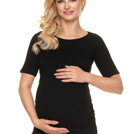 Chic Pleated Blouse for Maternity and Nursing
