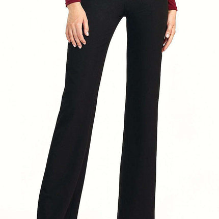 Chic High Waisted Flare Trousers Trendsetting Women