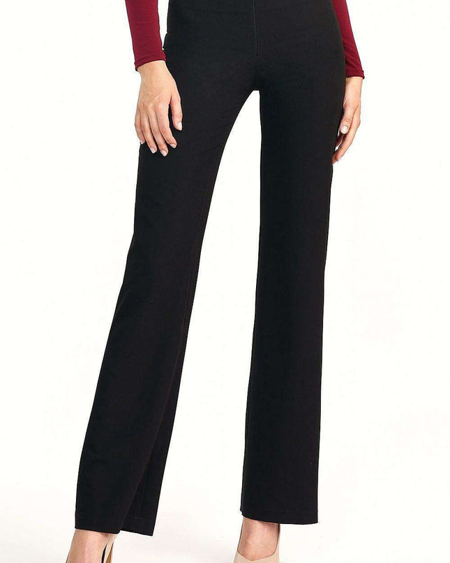 Chic High Waisted Flare Trousers Trendsetting Women