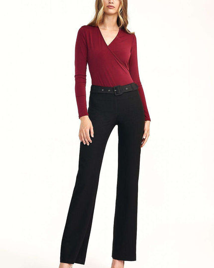Chic High Waisted Flare Trousers Trendsetting Women
