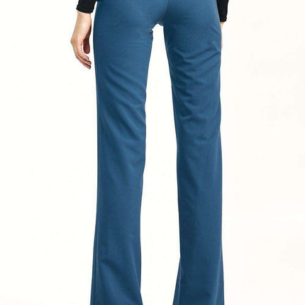 Chic High Waisted Flare Trousers Trendsetting Women