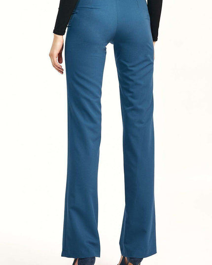 Chic High Waisted Flare Trousers Trendsetting Women
