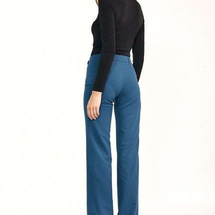 Chic High Waisted Flare Trousers Trendsetting Women