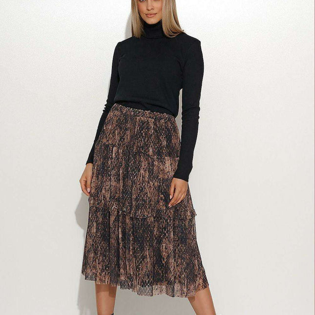 Elegant Ribbed Turtleneck Knit Sweater for Women