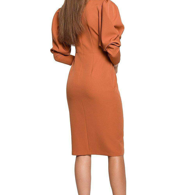 Chic Buffet Sleeve Daydress with Stylish Details