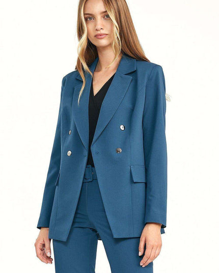 Sophisticated Autumn Chic Double Breasted Coat For Women