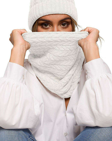 Cozy Thick Plaid Knit Infinity Scarf