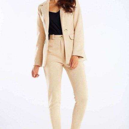 Sophisticated High-Waisted Tailored Pants for Women