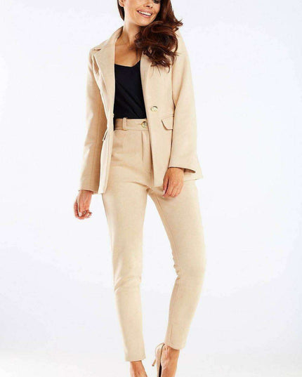 Sophisticated High-Waisted Tailored Pants for Women