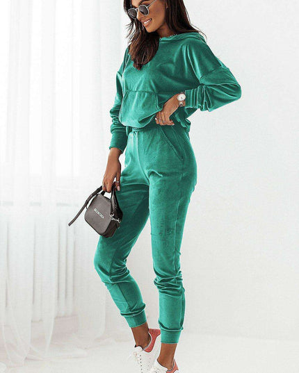 Elegant Velour Loungewear Set for Relaxation and Comfort