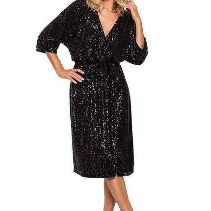 Glistening Sequin Envelope Dress for Enchanting Evenings