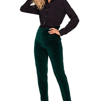 Luxurious Velour Trousers - Très Elite