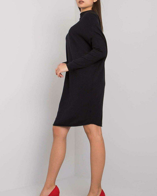 Black Long Sleeve Knit Dress for All Occasions