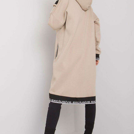 Chic Dark Blue Women's Zip-Up Hoodie with Convenient Pockets