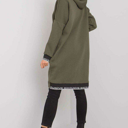 Chic Dark Blue Women's Zip-Up Hoodie with Convenient Pockets