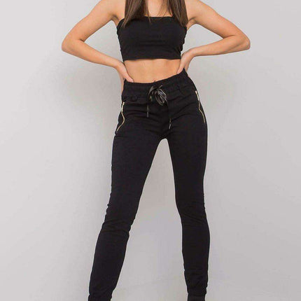 Chic Light Beige Women's Lounge Pants with Functional Pockets