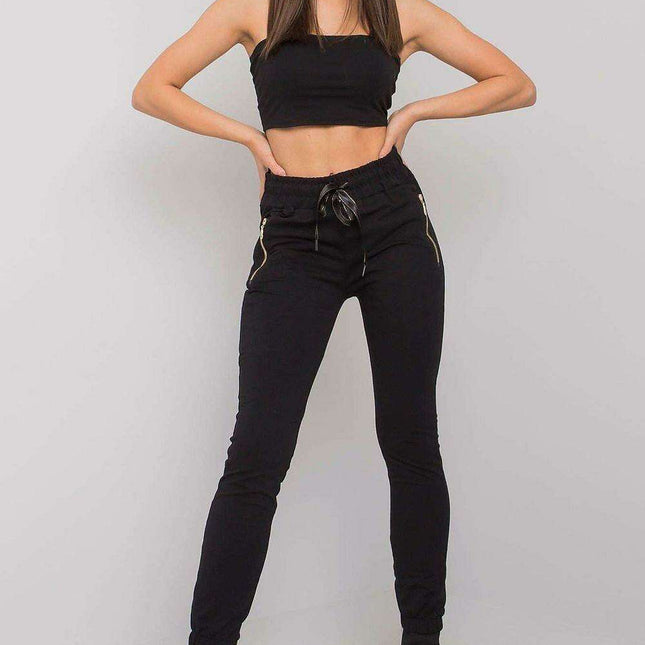 Chic Light Beige Women's Lounge Pants with Functional Pockets